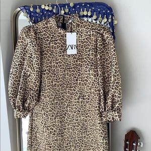 Zara Mini Leopard Dress